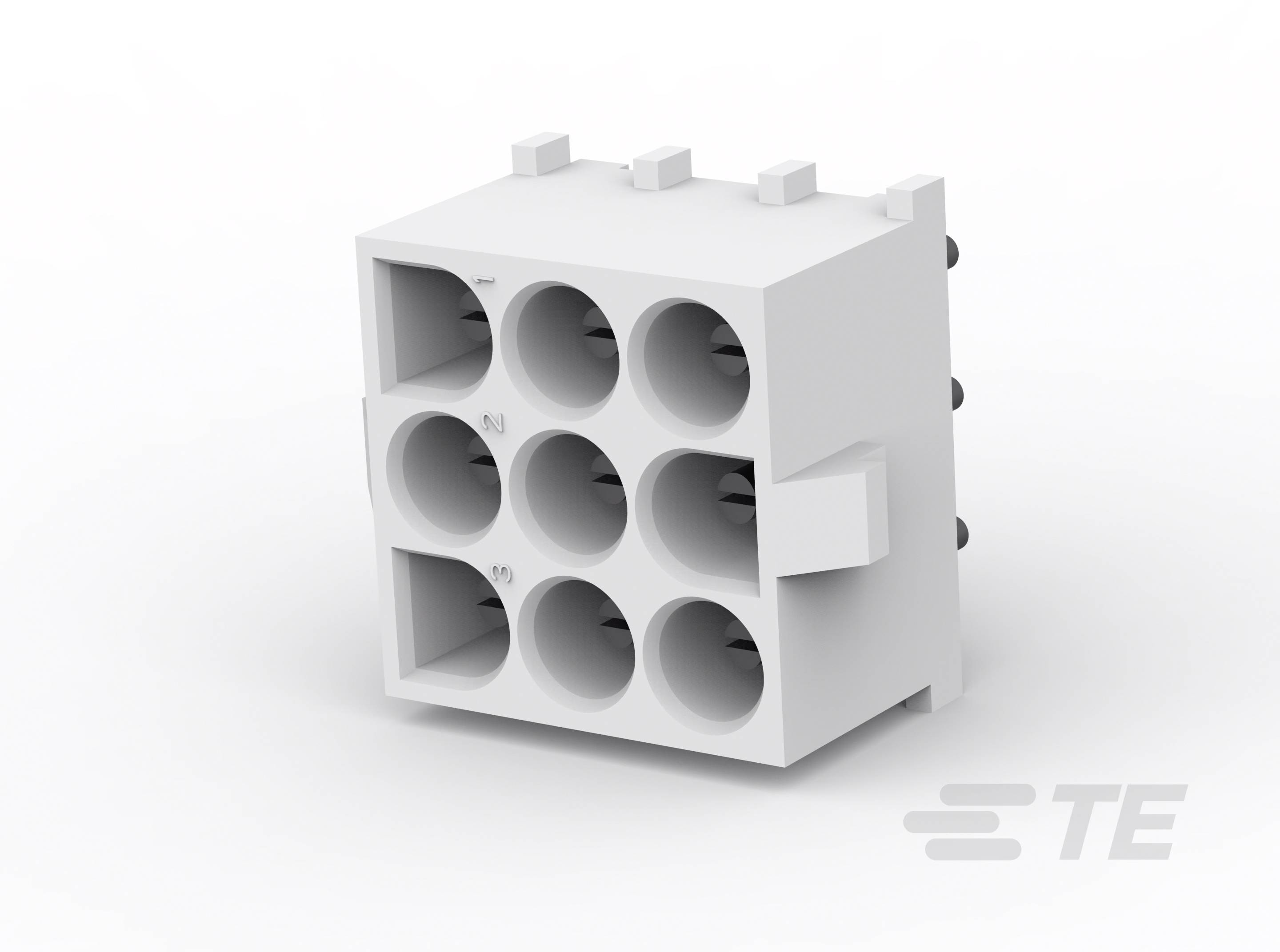 TE Connectivity 350586-1 Printplaatconnector Universal-MATE-N-LOK Totaal aantal polen: 9 Rastermaat: 6.35 mm Inhoud: 1 stuk(s) Bag