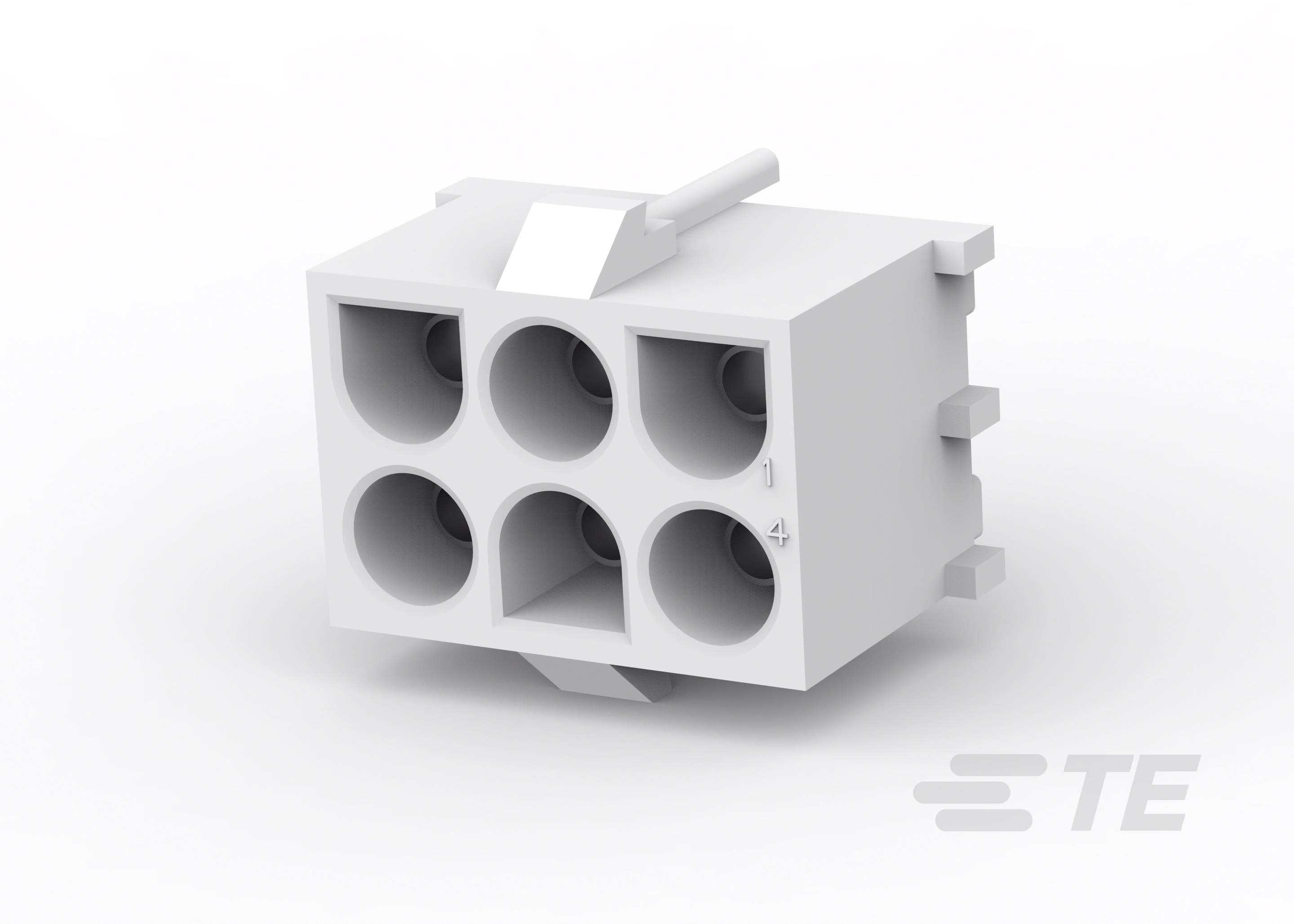 TE Connectivity 643423-1 Printplaatconnector Universal-MATE-N-LOK Totaal aantal polen: 6 Rastermaat: 6.35 mm Inhoud: 1 stuk(s) Bag