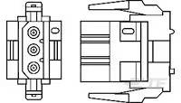 TE Connectivity 1-640518-0 Printplaatconnector Totaal aantal polen: 3 Rastermaat: 4.2 mm Inhoud: 1 stuk(s) Box