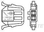 TE Connectivity 1355390-1 Printplaatconnector Totaal aantal polen: 2 Rastermaat: 5 mm Inhoud: 1 stuk(s) Carton