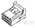 TE Connectivity 1376675-1 Printplaatconnector Totaal aantal polen: 12 Rastermaat: 2.2 mm Inhoud: 1 stuk(s) Bag