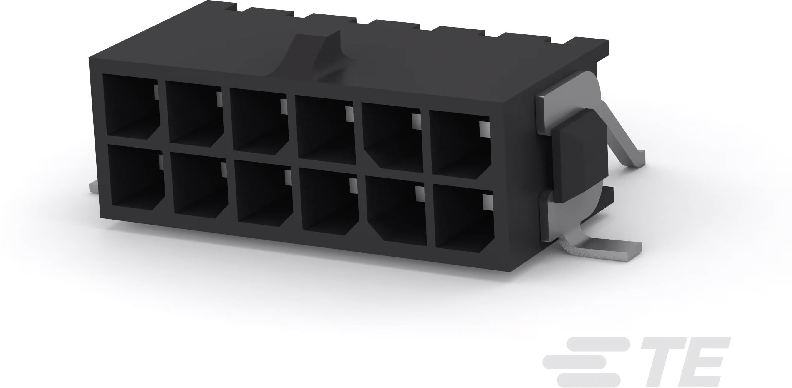 TE Connectivity 4-794627-2 Printplaatconnector Micro-MATE-N-LOK Totaal aantal polen: 12 Rastermaat: 3 mm Inhoud: 1 stuk(s) Tape on Full reel