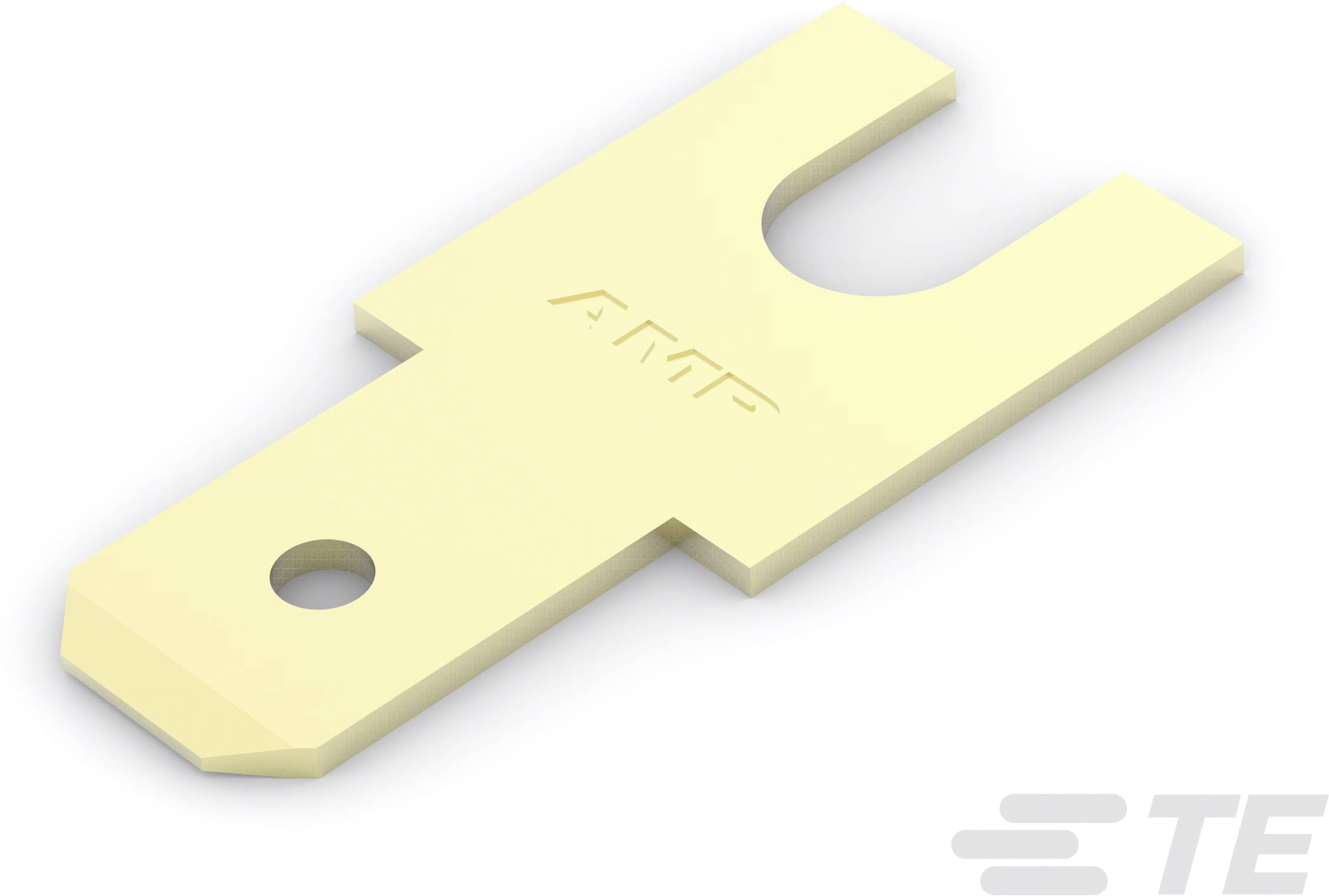 TE Connectivity 60443-1 Platte stekker (male) Insteekbreedte: 4.75 mm Insteekdikte: 0.51 mm 180 &deg; Onge&iuml;soleerd 1 stuk(s) Bag
