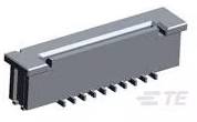 TE Connectivity 1-1734741-0 FFC/FPC-aansluiting Totaal aantal polen: 10 Rastermaat: 0.5 mm Inhoud: 1 stuk(s) Tape