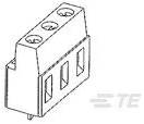 TE Connectivity 282861-3 Verbindingsklem Flexibel: 0.05-3 mm&sup2; Massief: 0.05-3 mm&sup2; Aantal polen: 3 1 stuk(s) Groen Carton