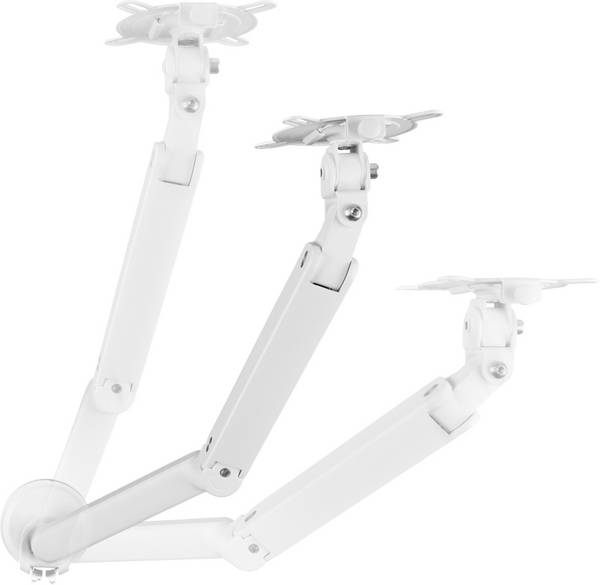 One For All Solid Single white  stolový držiak monitoru  33 cm (13") - 88,9 cm (35") výškovo nastaviteľný, nakláňací, sklápajúci, otočný