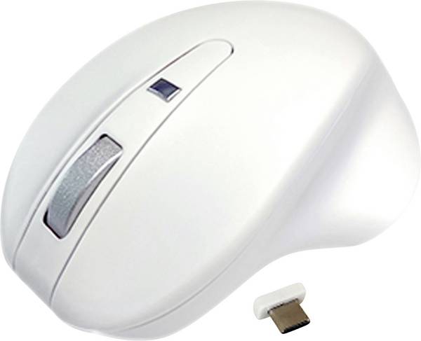 Matias M20DCW optická ergonomická myš, prenos bezdrôtový, 4 tlačidlo, 1000 dpi, 1600 dpi, biela