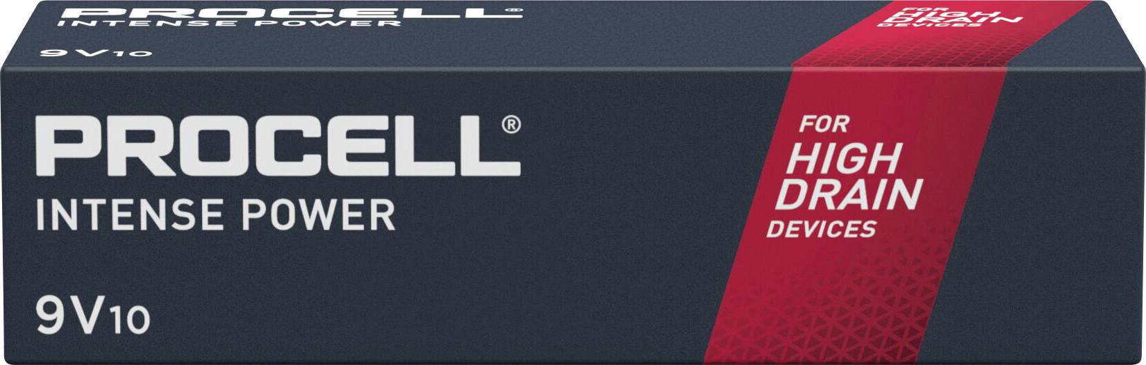 PROCELL Procell Intense MN1604 Batteria da 9 V Alcalina/manganese 0.628 Ah 9 V 10 pz.