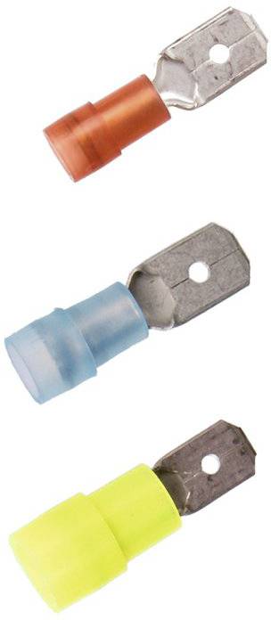 LAPP 61794968 Presa piatta Larghezza spina: 4.8 mm Spessore spina: 0.5 mm 180 ° Completamente isolato Blu 100 pz.