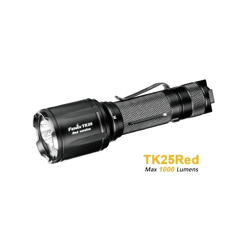 Fenix Light TK25Red LED vreckové svietidlo (baterka), Li-Ion akumulátory alebo prevádzka na batérie, 1000 lm, 156.5 g-1