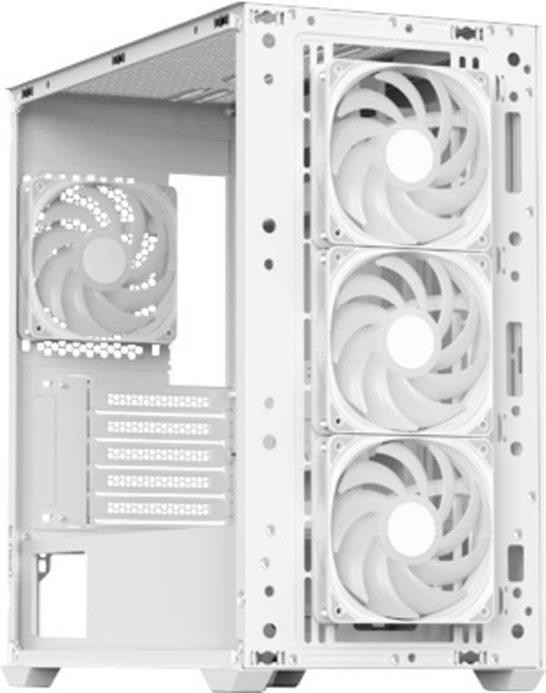 AeroCool D301A-G-WT-V2 mini tower PC skrinka biela