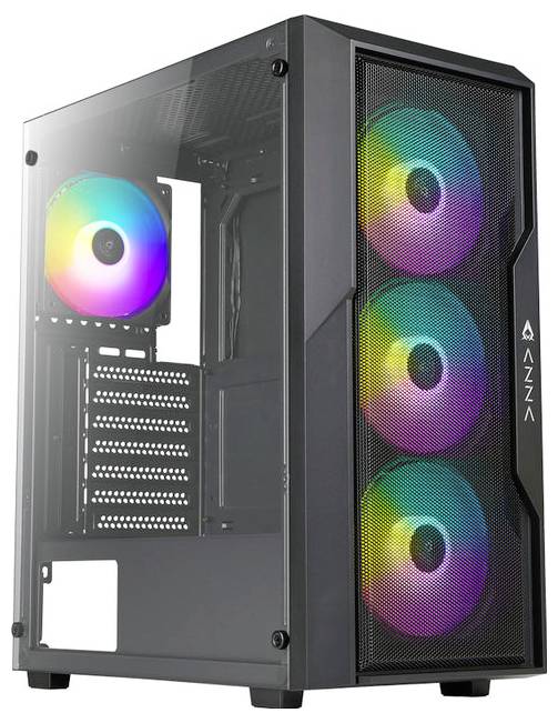 AZZA Fighter 290 Midi-tower PC-behuizing Zwart afbeelding