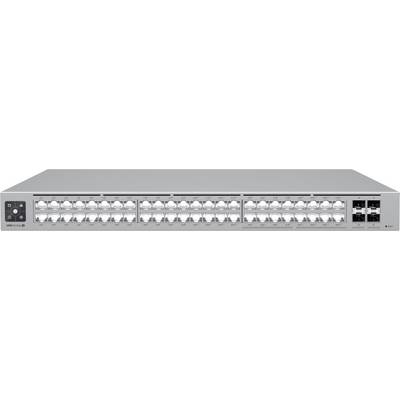 Sieťový prepínač s 48 ethernetovými portami a 4 SFP portami, vhodný pre rozsiahle sieťové infraštruktúry.
