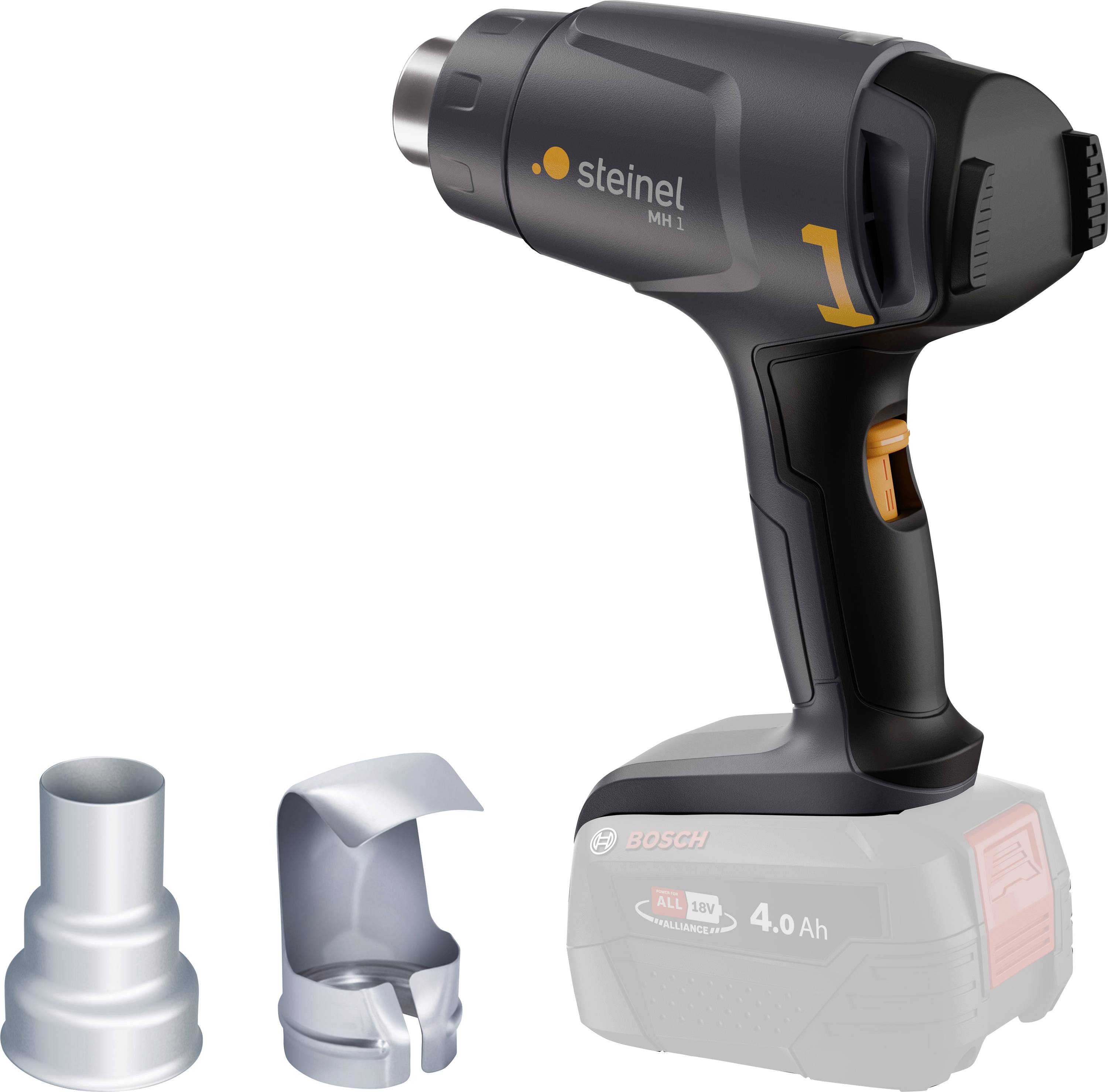 Steinel 088064 HEISSLUFTGEBLAESE AKKU MH 1 FS Soffiatore ad aria calda a batteria senza batteria, senza caricatore 500 W