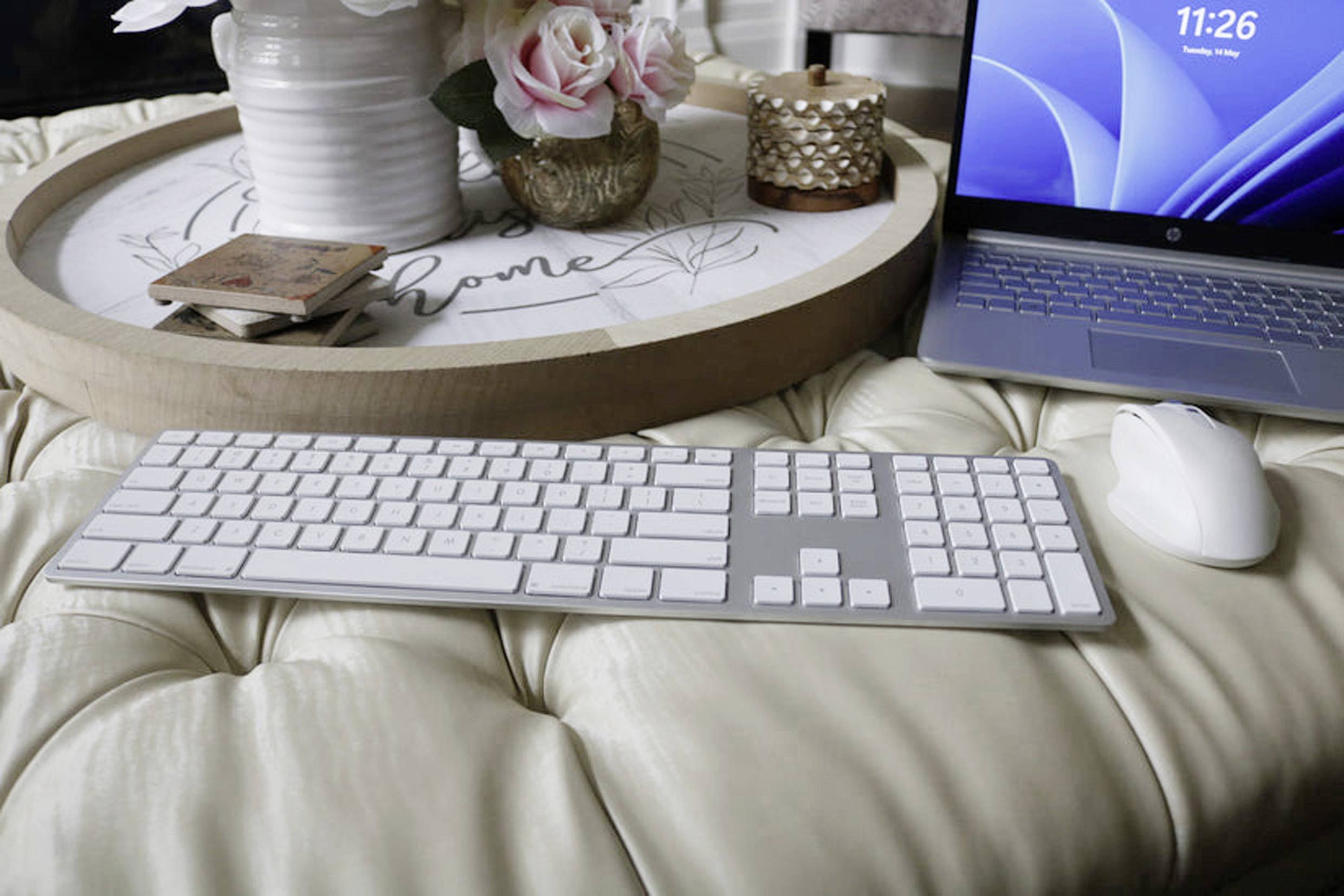 Matias FK416DCS-DE Wireless USB-C® Keyboard for Mac bezdrôtový klávesnica nemecká, QWERTZ, Macintosh strieborná-9