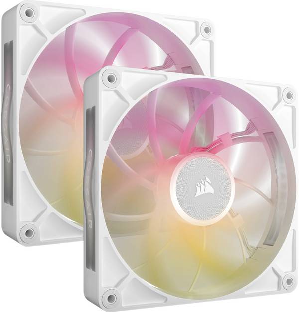 Corsair iCUE Link RX14 PC vetrák s krytom biela (š x v x h) 140 x 140 x 30 mm vrátane LED osvetlenia