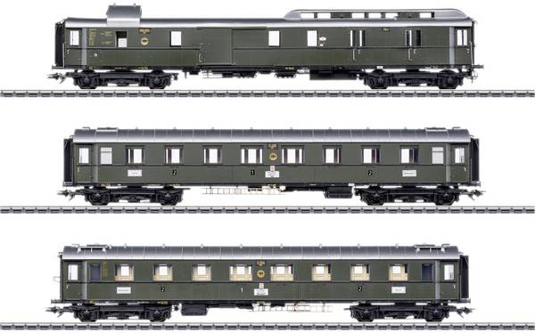 Märklin 42490 H0 súprava 3 rýchlikových vozňov PwPost4ü-28 DRG
