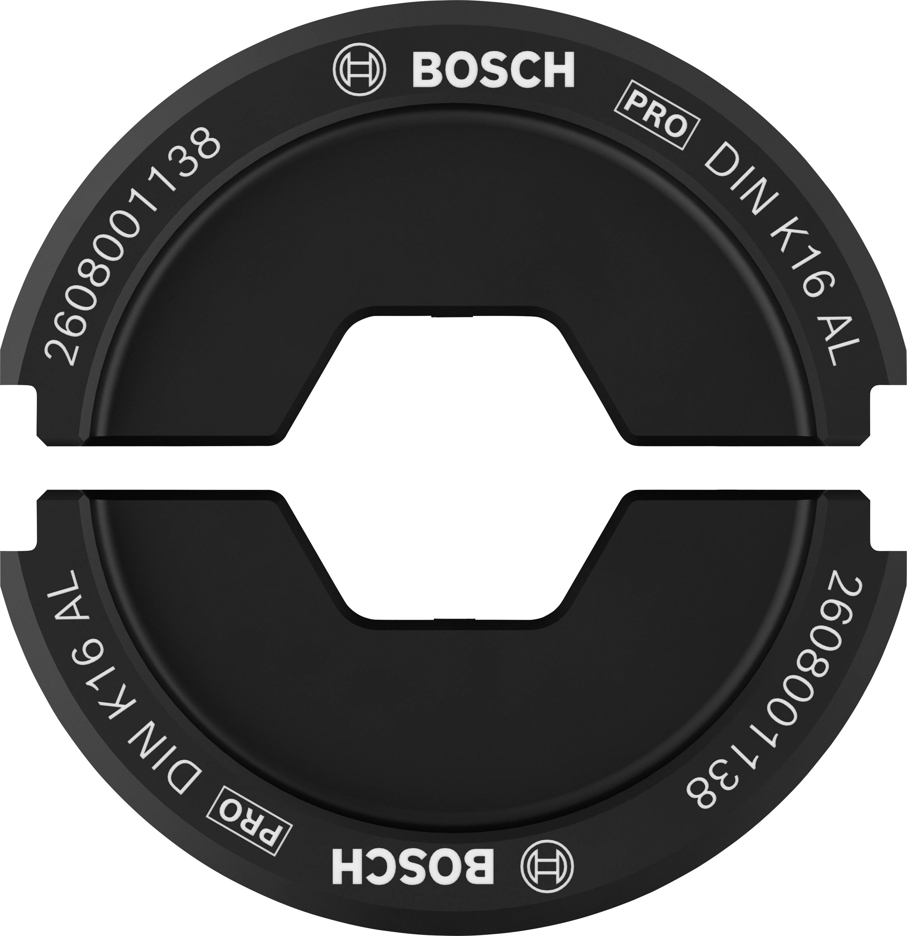 Bosch Accessories 2608001138 2608001138 Krimpinzetstuk Buiskabelschoenen, Buisconnectoren 50 tot 50 mm² afbeelding