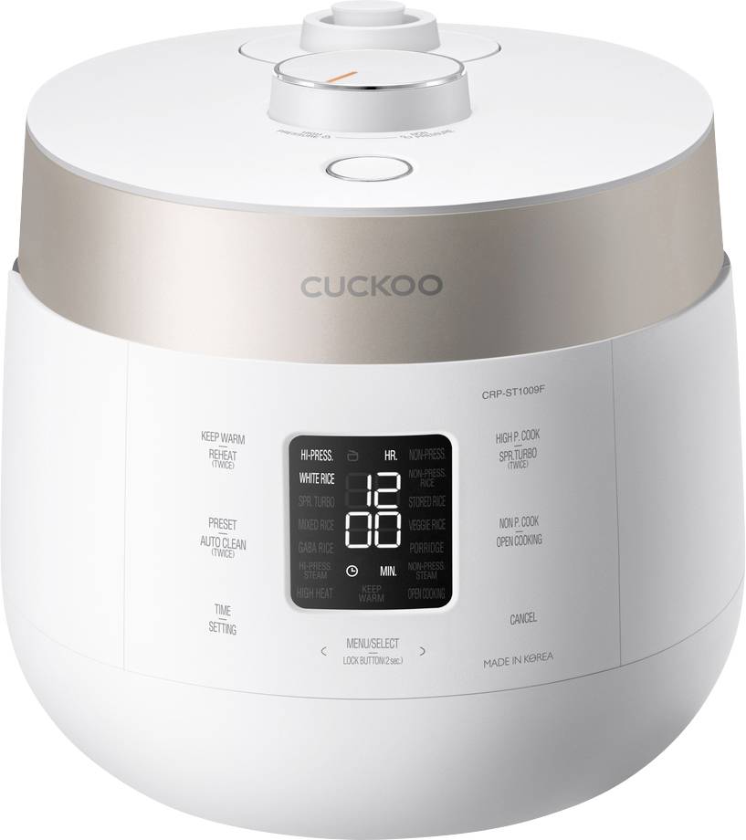 Cuckoo CRP-ST1009F Cuoci riso Grigio Rivestimento antiaderente, Display LCD