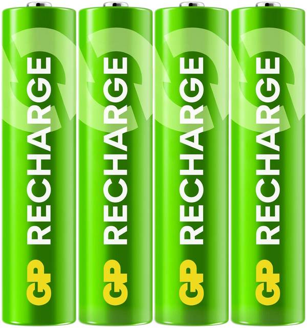 GP Recharge mikrotužkový akumulátor typu AAA  Ni-MH 800 mAh 1.2 V 4 ks