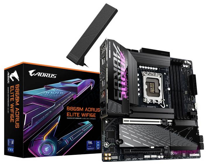 Gigabyte B860M A ELITE WIFI6E LGA1851 MB Základná doska Socket Intel® 1851 Tvarový faktor ATX Čipová sada základnej dosk-3