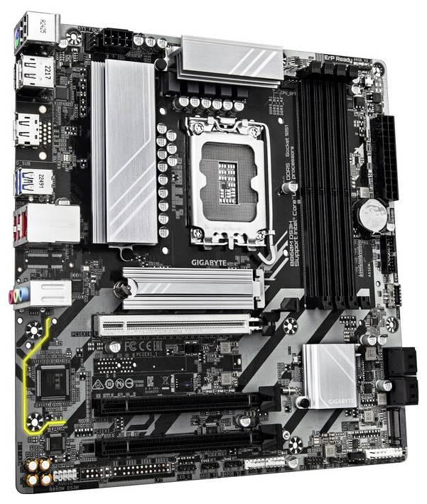 Gigabyte B860M DS3H LGA1851 MB Základná doska Socket Intel® 1851 Tvarový faktor ATX Čipová sada základnej dosky Intel® B-2