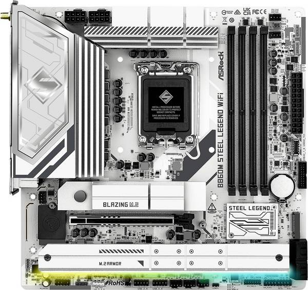 ASRock B860M Steel Legend WiFi Základná doska Socket Intel® 1851 Tvarový faktor ATX
