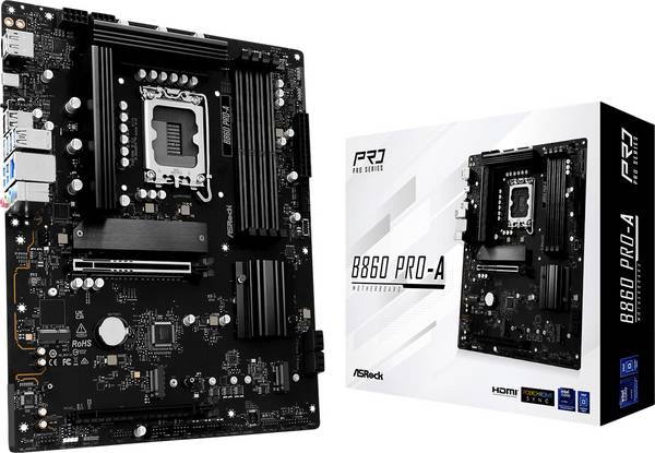 ASRock B860  Pro-A Základná doska Socket Intel® 1851 Tvarový faktor ATX