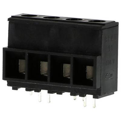 Čierny elektrický konektor s piatimi zásuvkami a viacerými pripojovacinovými kolíkmi, vhodný pre 800 V.