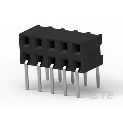 Čierny elektronický konektor s ôsmimi kovovými pinmi, umiestnený na bielom povrchu.