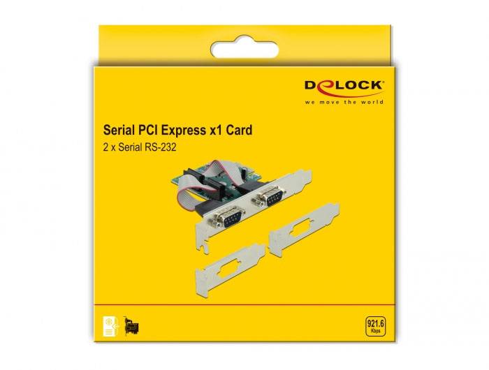 Delock 90007 karta PCI-Express RS232 PCIe-5