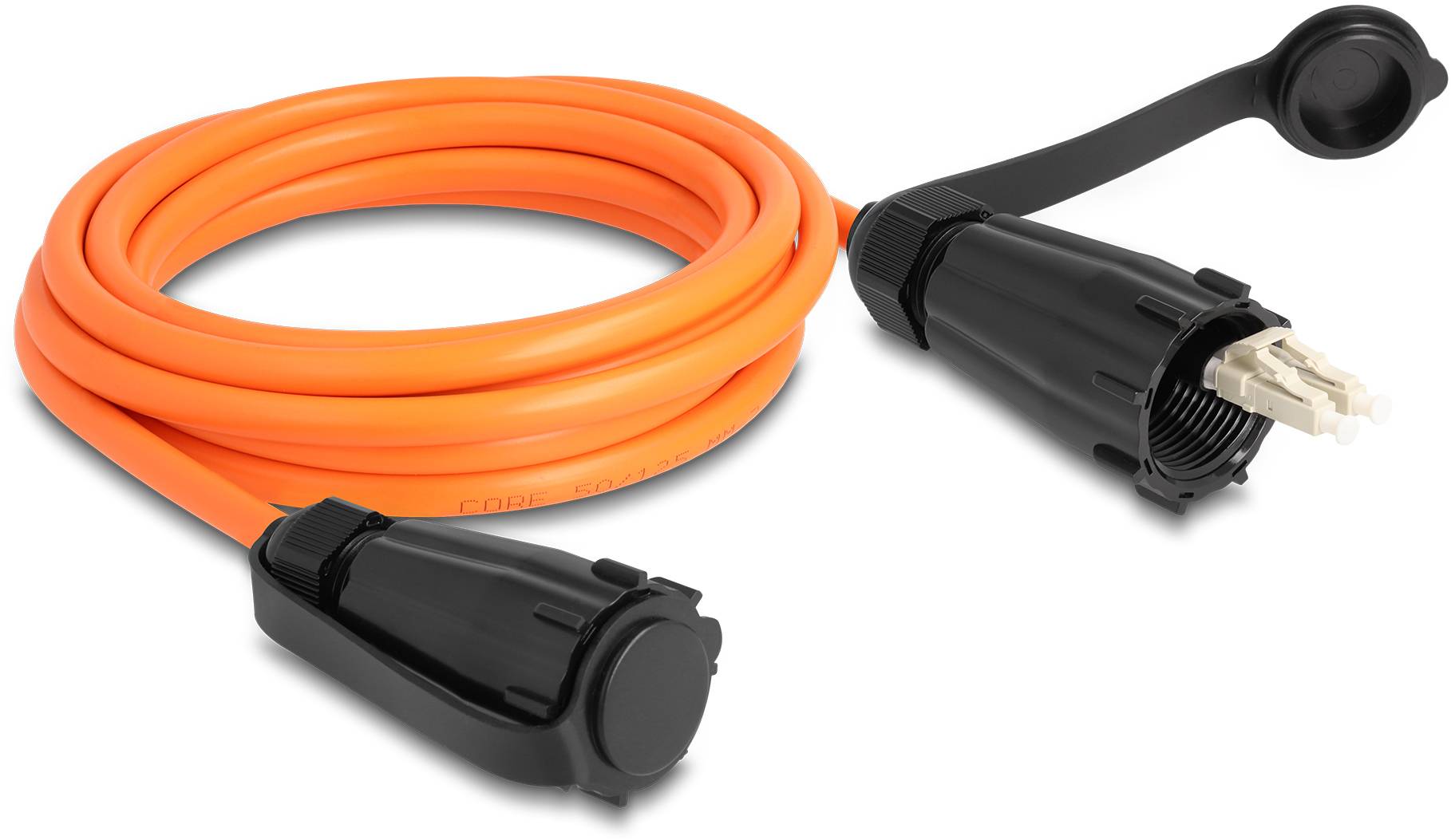 Delock 87888 optické vlákno LWL prepojovací kábel [1x zástrčka LC - 1x zástrčka LC] 50/125 µ Multimode OM2 3 m-2