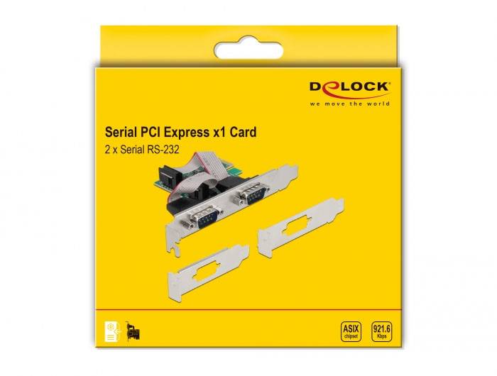 Delock 90046 karta PCI-Express RS232 PCIe-5