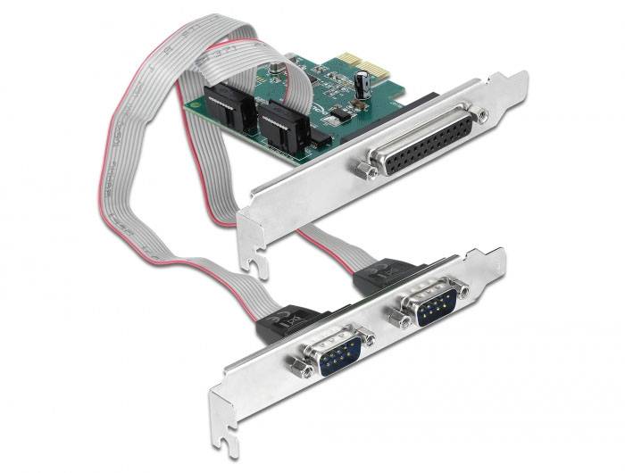 Delock 90413 karta PCI-Express Parallel (IEEE 1284), RS232 PCIe-0