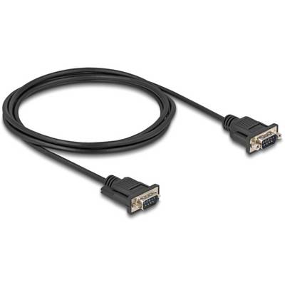Čierny VGA kábel s dvomi konektormi na koncoch, vhodný na pripojenie monitorov k počítaču.