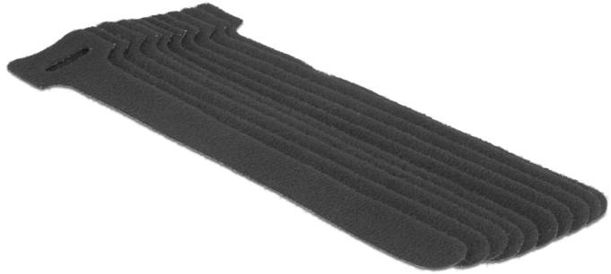 Delock káblový manažér na suchý zips na spojovanie (d x š) 150 mm x 12 mm čierna 10 ks-2