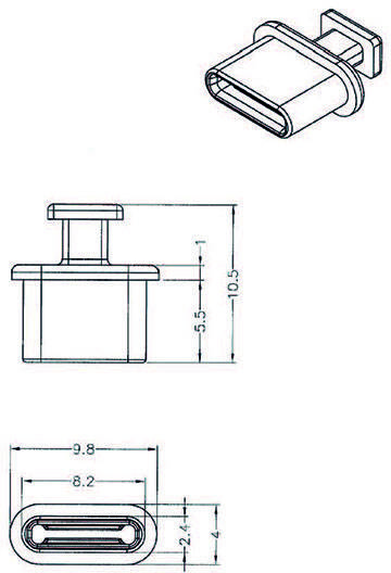 DeLOCK 64013 Ochrana zásuvky USB typu C čierna 10 kusov 64013 64013 Delock Množstvo: 1 ks-2