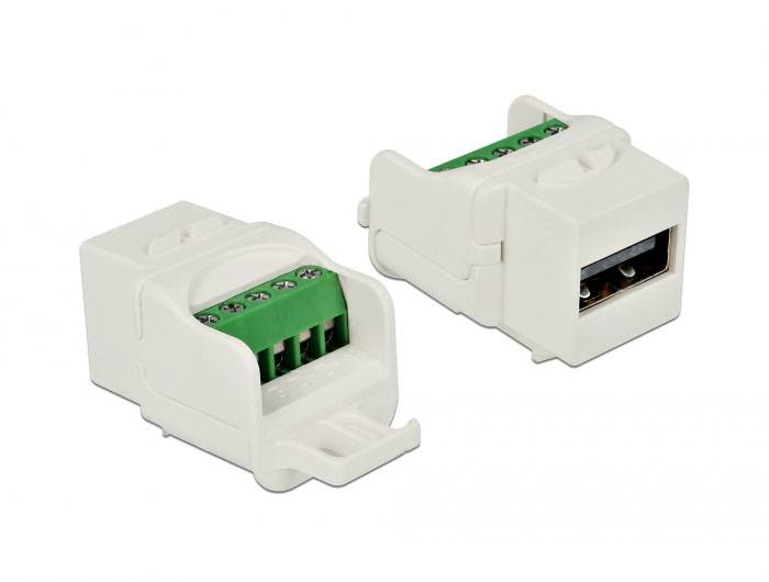 Delock 86376 zabudovateľný modul USB 2.0 Keystone kábel-2