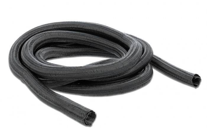 Delock 18852 18852 Guaina intrecciata Nero Poliestere 10 mm (max) 1 pz.