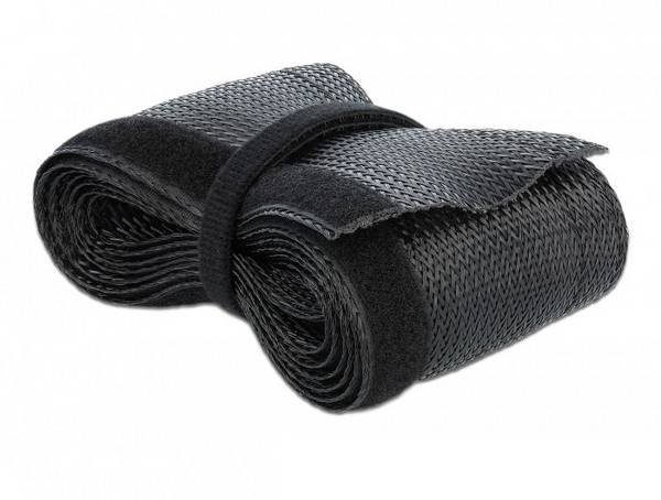 Delock 19059 19059, ochranný oplet polyester, 20 mm (max), čierna, 1 ks