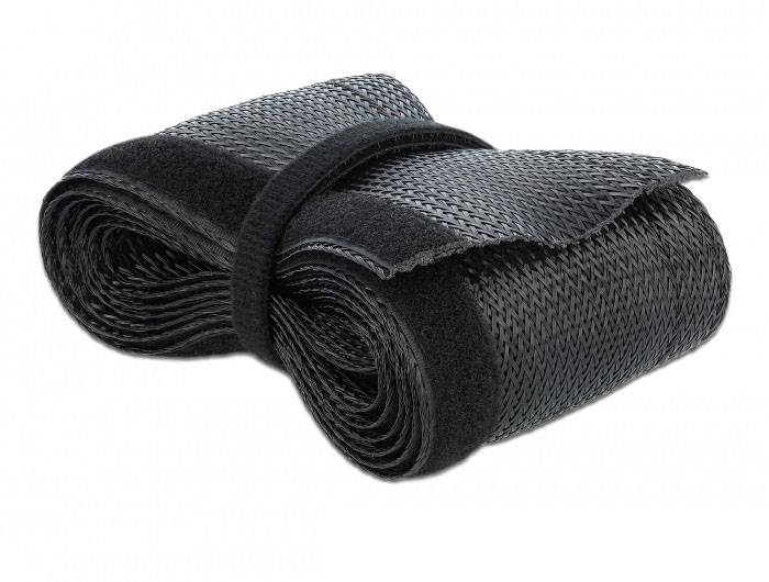 Delock 19059 19059, ochranný oplet polyester, 20 mm (max), čierna, 1 ks-1