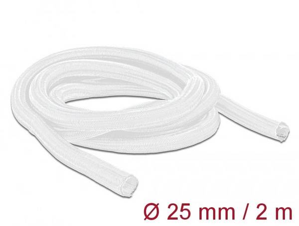 Delock 20701 20701, ochranný oplet polyester, 26 mm (max), biela, 1 ks