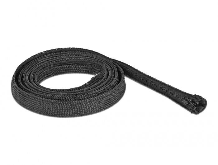 Delock 19167 19167, ochranný oplet polyester, 15 mm (max), čierna, 1 ks-1