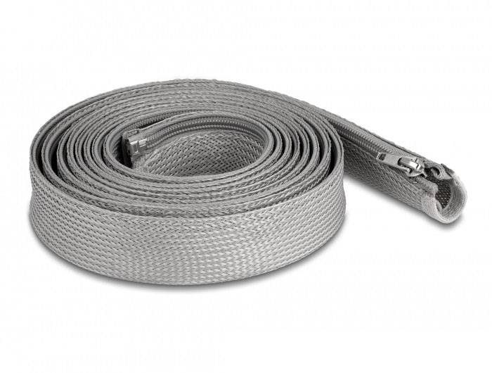 Delock 20836 20836, ochranný oplet polyester, 15 mm (max), sivá, 1 ks-0