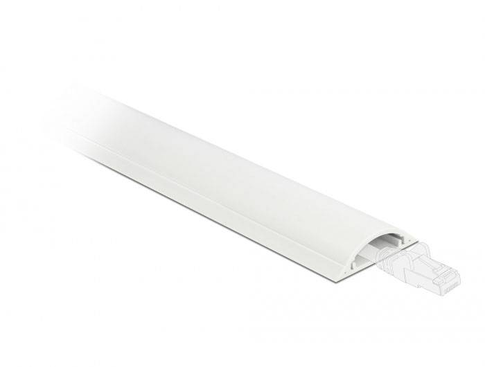 Delock Káblová lišta PVC biela (d x š x v) 1 m x 50 mm x 12 mm 1 ks 20705-1