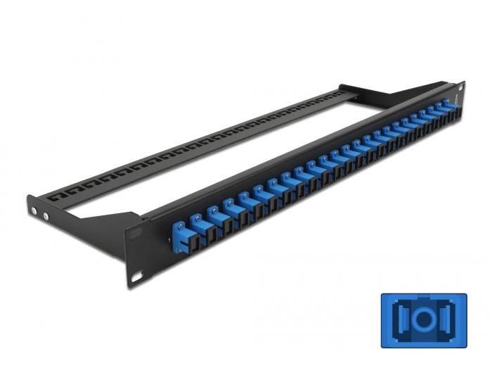 Delock 43380 LWL patch panel 24 portů SC 1 U-1
