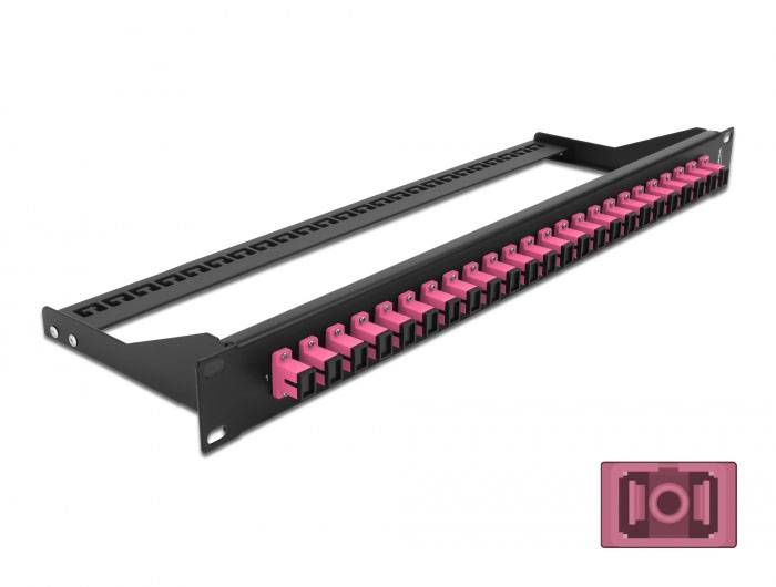 Delock 43384 patch panel 24 portů SC 1 U-0