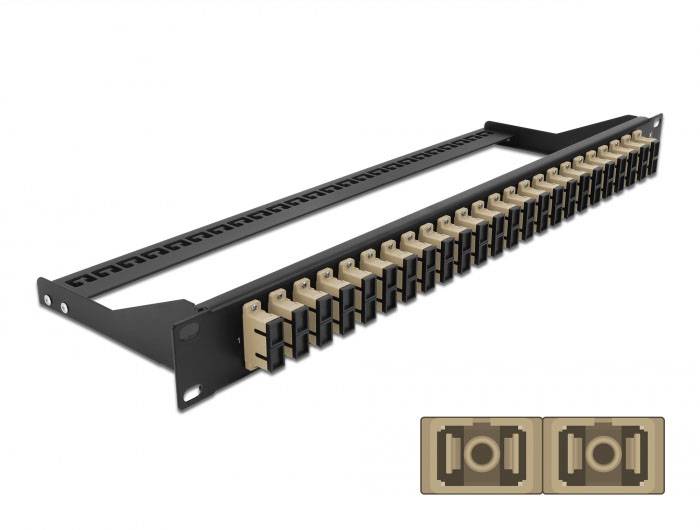 Delock 43394 LWL patch panel 24 portů SC 1 U-0