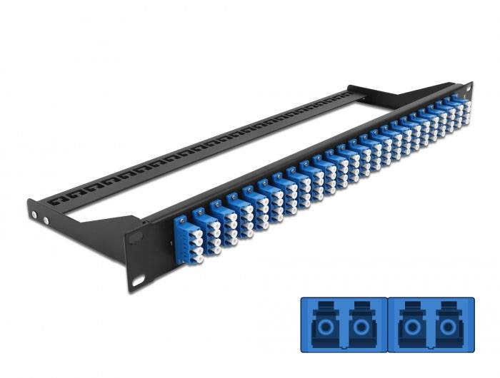 Delock 43398 LWL patch panel 24 portů LC 1 U-1