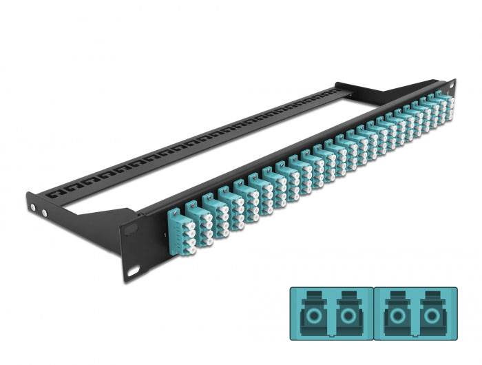 Delock 43401 LWL patch panel 24 portů LC 1 U-1